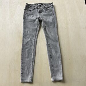 American Eagle Outfitters Skinny Jeans Womens 26 Medium Gray Super Stretch Denim